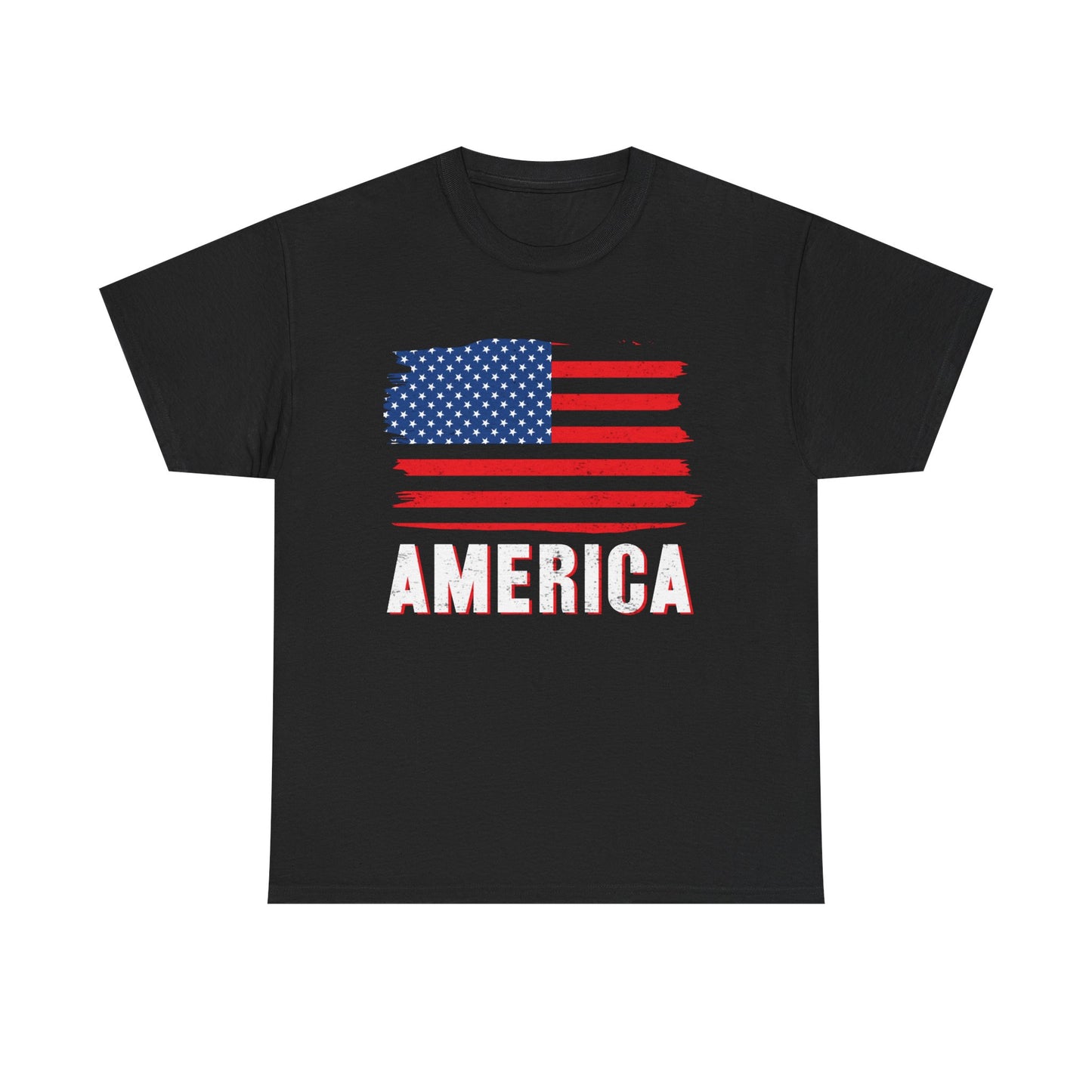 American Flag T-Shirt – Bold Patriotic America Tee for Conservatives & Veterans