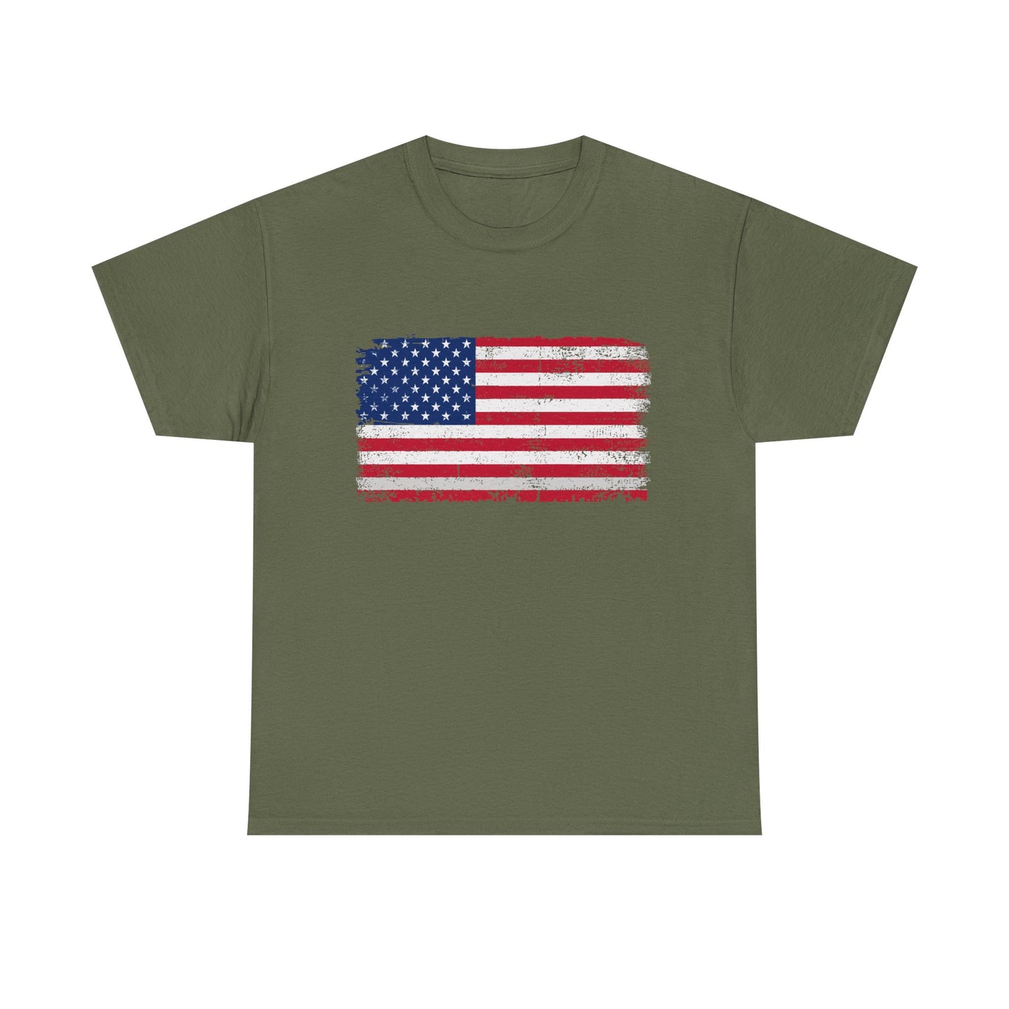 Classic American Flag T-Shirt – Simple Patriotic USA Tee