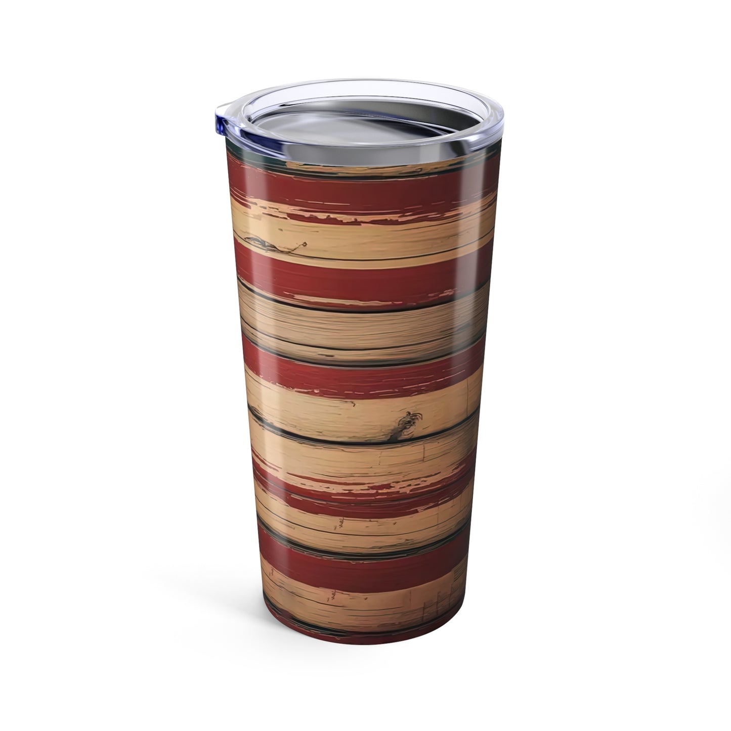 Faith and Freedom Tumbler – American Flag with Cross | Patriotic Christian Drink Cup