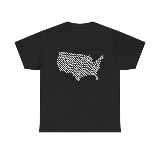 United States Bullet Map T-Shirt – Pro Gun 2A Conservative Tee | Patriotic Unisex Shirt