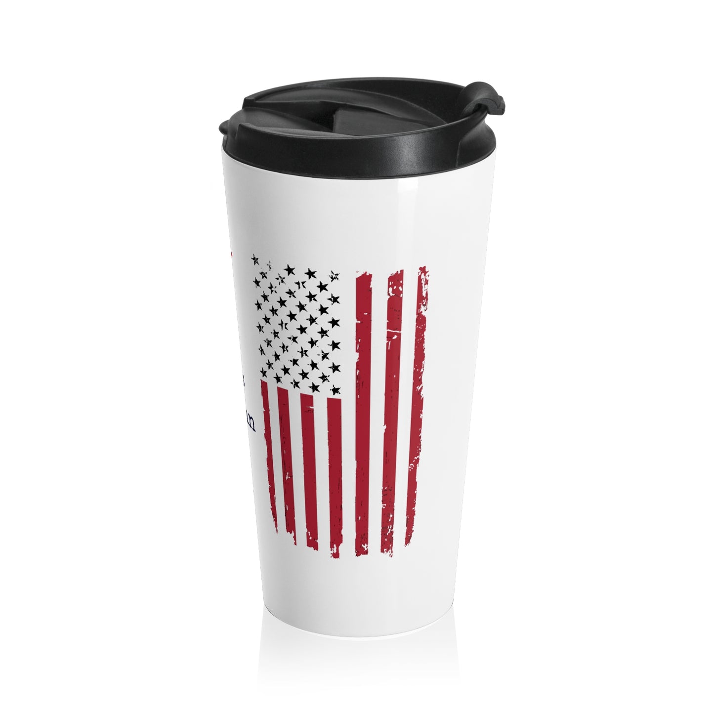 These Colors Don’t Run Travel Tumbler – Dual American Flags Patriotic Drinkware
