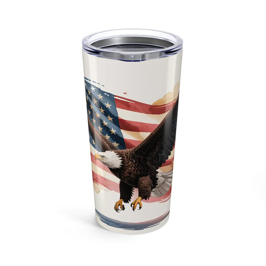 Bald Eagle Tumbler – American Flag Patriotic Drink Cup | Conservative 2A MAGA Gift