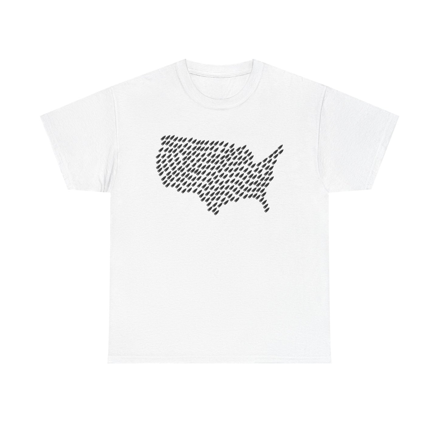 United States Bullet Map T-Shirt – Pro Gun 2A Conservative Tee | Patriotic Unisex Shirt