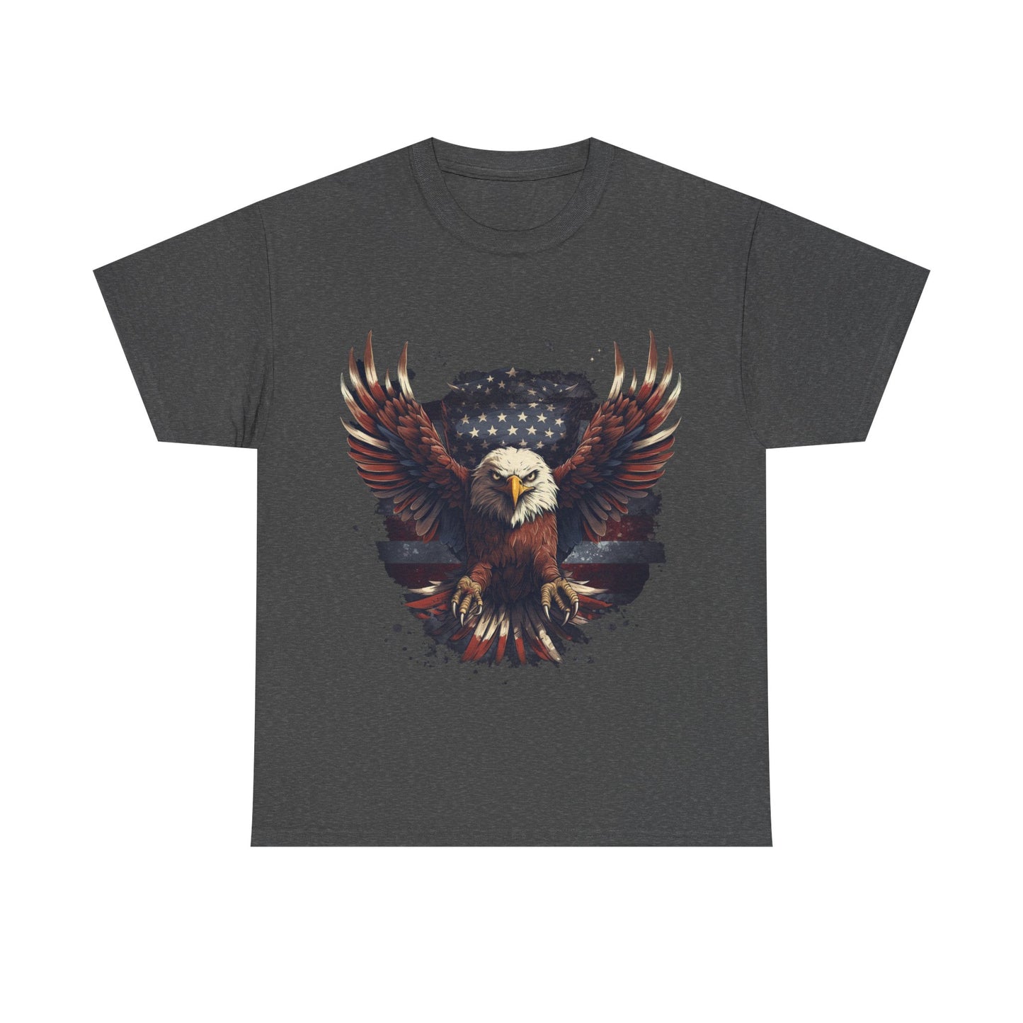 Flying Bald Eagle T-Shirt – Patriotic American Flag USA Tee