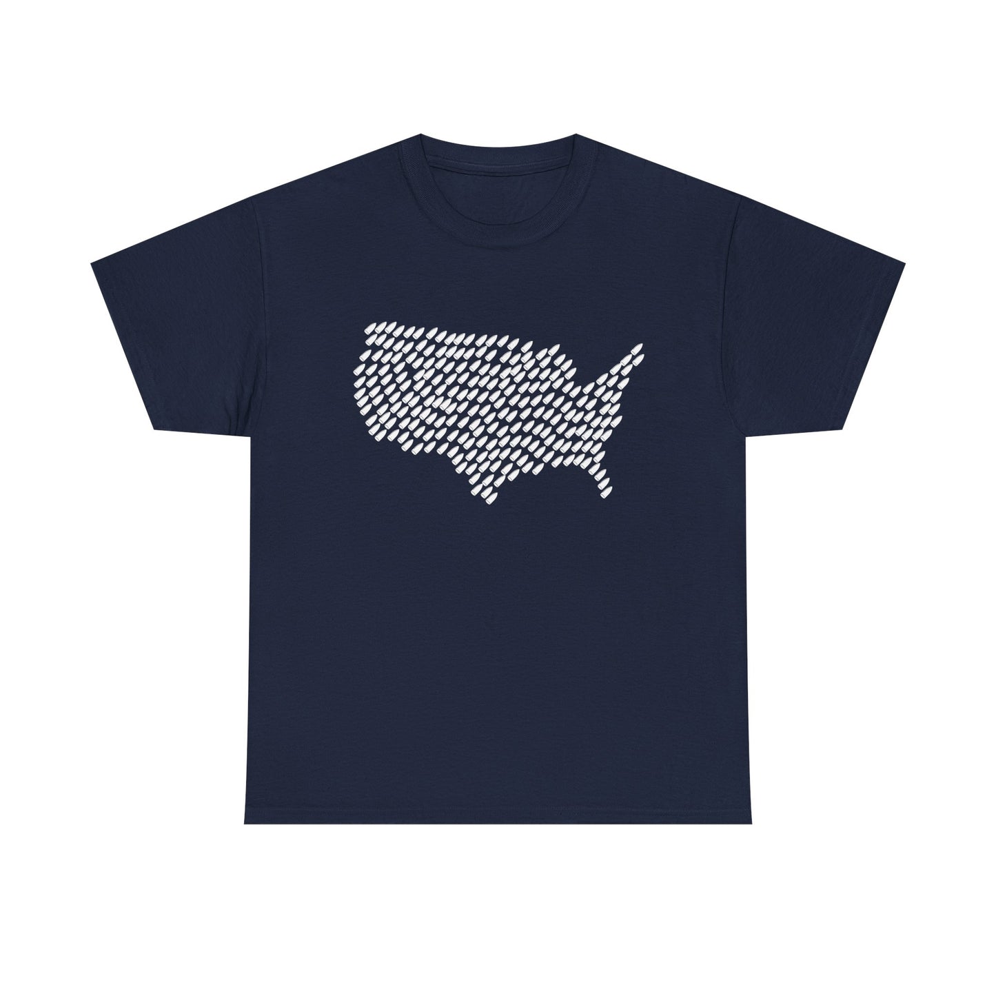 United States Bullet Map T-Shirt – Pro Gun 2A Conservative Tee | Patriotic Unisex Shirt