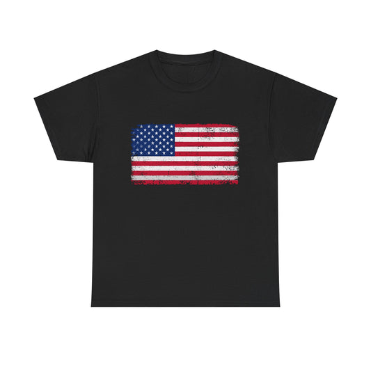 Classic American Flag T-Shirt – Simple Patriotic USA Tee