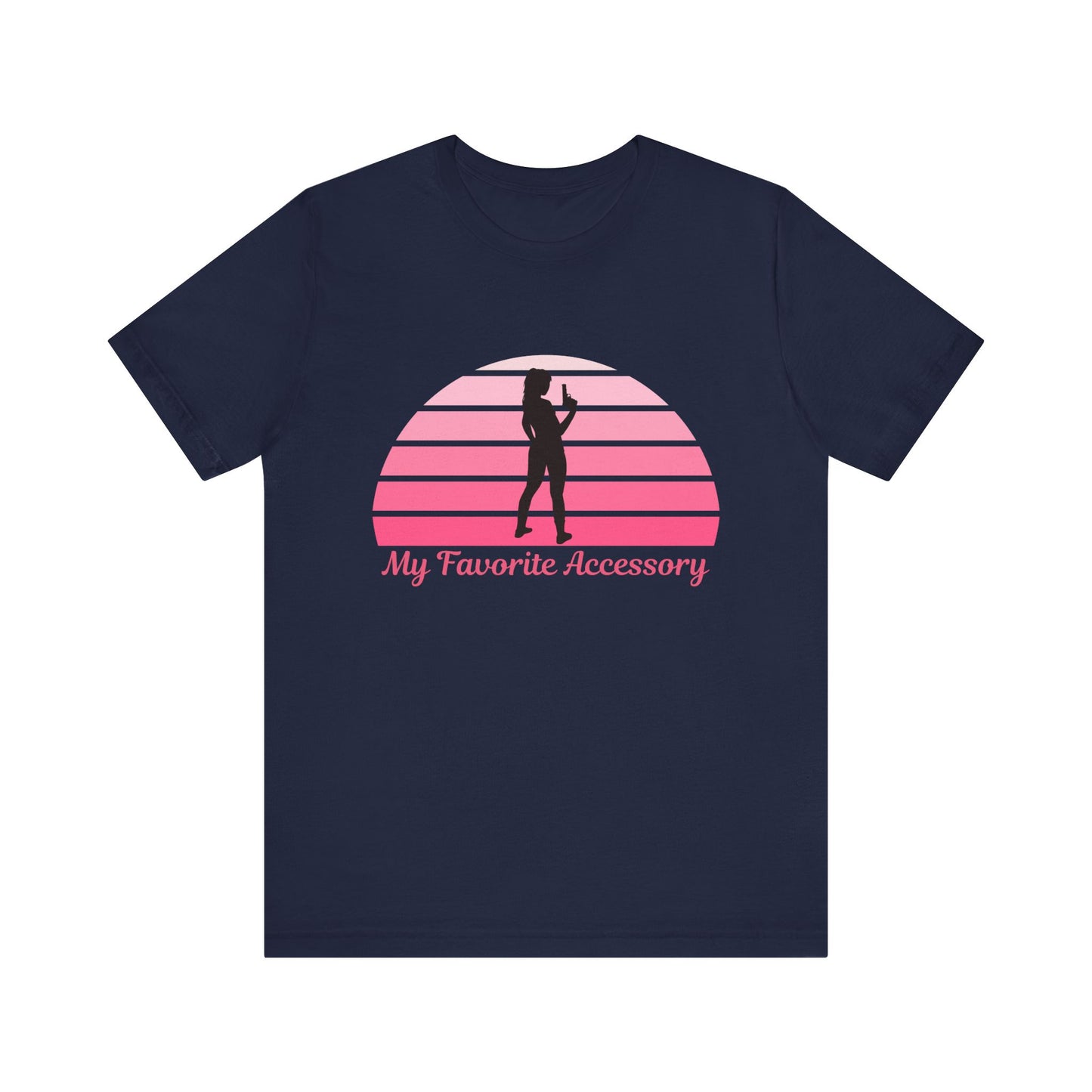 My Favorite Accessory Women’s T-Shirt – Pro Gun 2A Silhouette Tee | Conservative Apparel