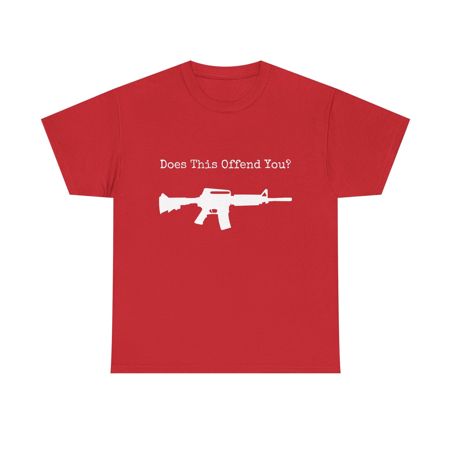 “Does This Offend You? AR-15 T-Shirt – Pro 2A Patriotic Conservative Tee