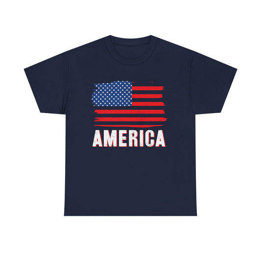 American Flag T-Shirt – Bold Patriotic America Tee for Conservatives & Veterans