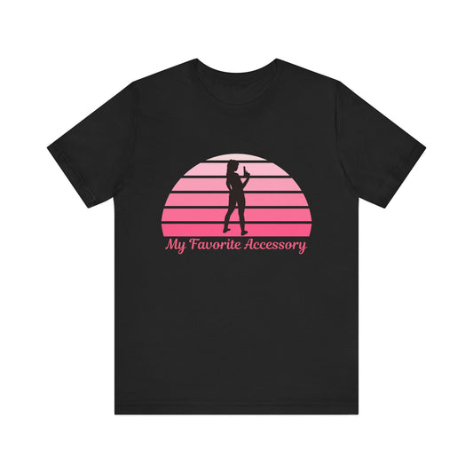 My Favorite Accessory Women’s T-Shirt – Pro Gun 2A Silhouette Tee | Conservative Apparel