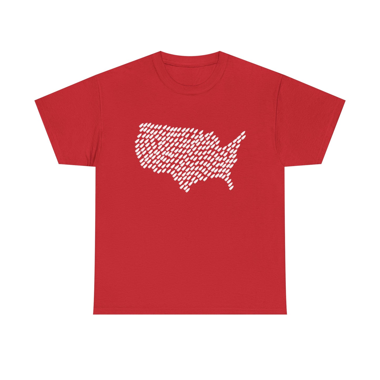 United States Bullet Map T-Shirt – Pro Gun 2A Conservative Tee | Patriotic Unisex Shirt