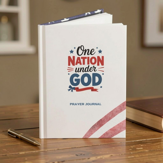 One Nation Under God Prayer Journal – Patriotic Christian Notebook | Faith & Freedom